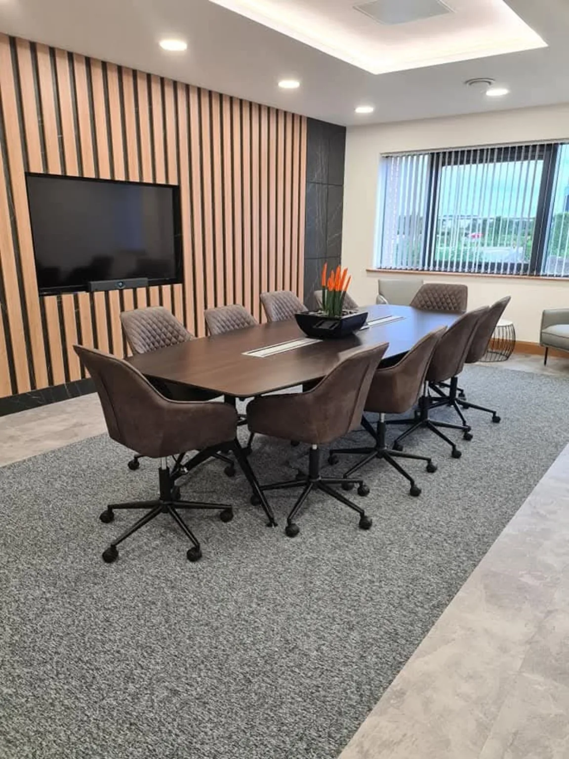 Business centre meeting room following a Spic & Span refurbishment clean